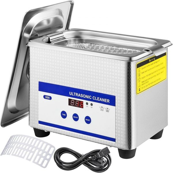 Pulitore A Ultrasuoni 0,8 L - Pulitore A Ultrasuoni 40 Khz - Pulitore A Ultrasuoni Per Gioielli 35 Watt - Pulitore A Ultrasuoni Digitale Con Display A Led - Pulitore A Ultrasuoni Per Occhiali Ad Ultrasuoni-image