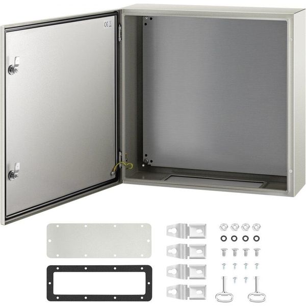 Scatola Di Commutazione Acciaio Al Carbonio - Scatola Di Distribuzione Industriale - 60X60X20Cm - Scatola Di Commutazione Impermeabile IP66 E Nema - Scatola Di Giunzione Di Potenza - Ideale Per Fabbriche, Cantieri, Centri Commerciali, Ecc.-image