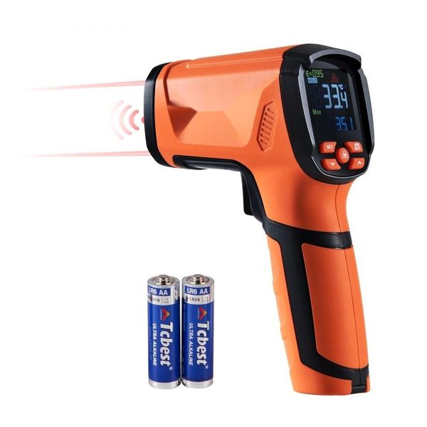Pirometro Ir 50:1 - Da -40°C A 1500°C Termometro Laser - Misuratore Di Temperatura 180X120X60Mm - Termometro Non Umano Per Cucina/Barbecue/Congelatore/Industria-image