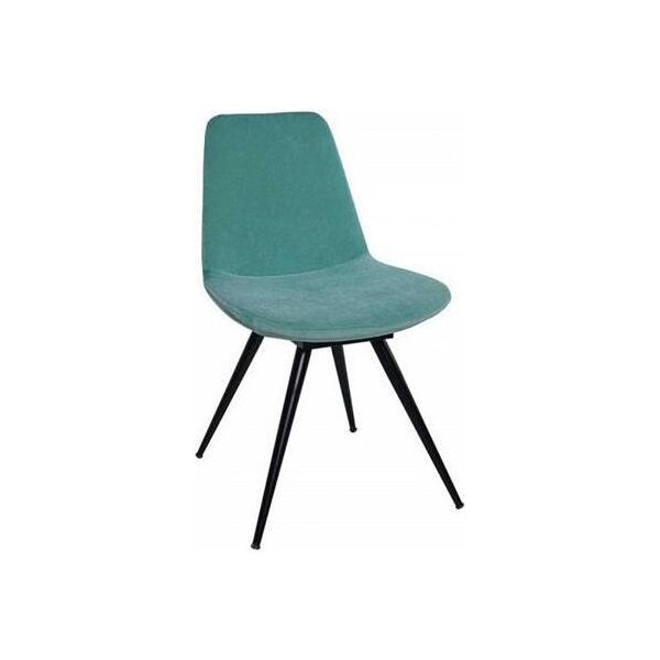 Sedia Sedia Imbottita Sedia Da Salotto Sedia Da Sala Da Pranzo Poltrona Tessuto Blu-image