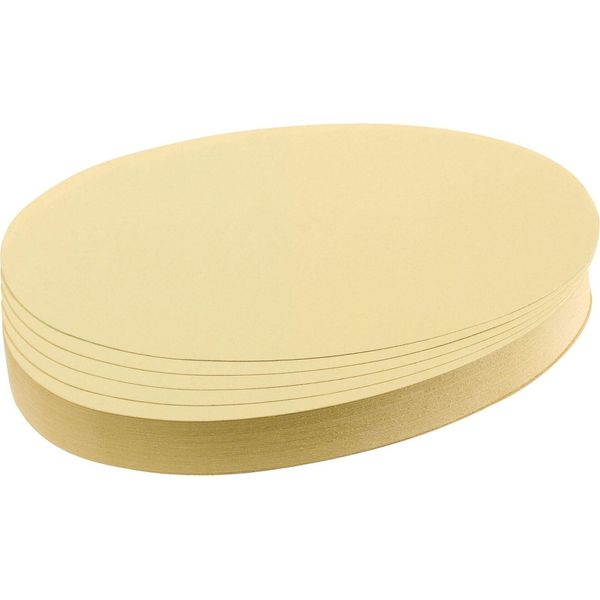 Franken UMZ111904 Cartoncino Di Presentazione - Ovale, 190 X 110 Mm, Giallo, 500 Pezzi-image