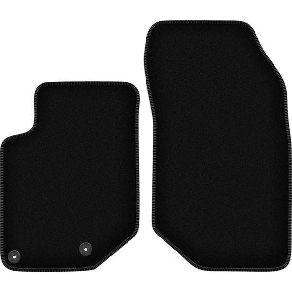 Wielganizator Tappetini Anteriori In Velluto Per DS3 Crossback Ii (2018-, Crossover) Neri, Set 2 Pz, Con Fissaggi-image