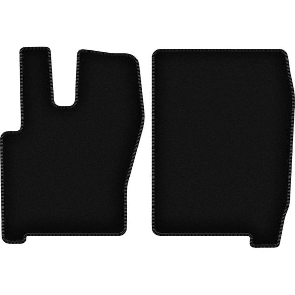 Wielganizator Tappetini Anteriori In Velluto Per Iveco Eurocargo Ii (2002-2008, Camion 120) Neri, Set 2 Pz, Con Fissaggi-image