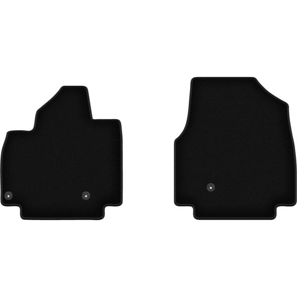 Wielganizator Tappetini Anteriori In Velluto Per Kia EV9 (2023-, Crossover 7 Posti) Neri, Set 2 Pz, Con Fissaggi-image
