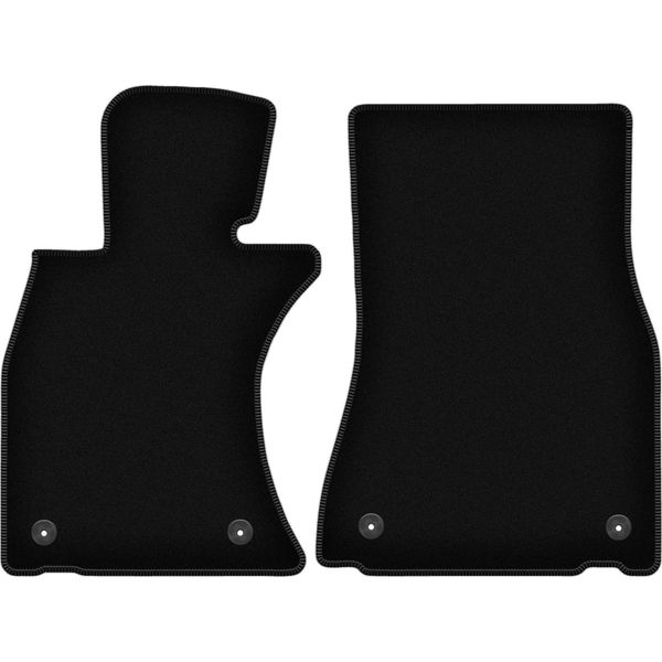 Wielganizator Tappetini Anteriori In Velluto Per Lexus Ls Iv (2006-2017, Berlina) Neri, Set 2 Pz, Con Fissaggi-image