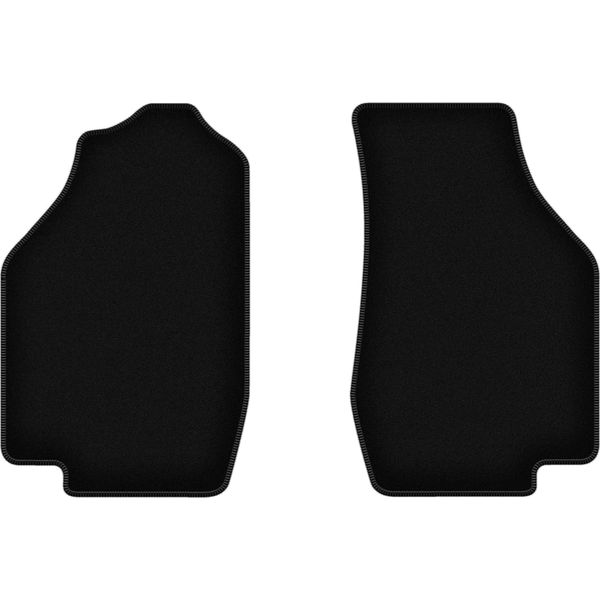 Wielganizator Tappetini Anteriori In Velluto Per Honda Civic Iv (1987-1991, Hatchback) Neri, Set 2 Pz, Con Fissaggi-image