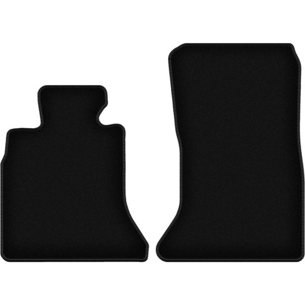 Wielganizator Tappetini Anteriori In Velluto Per Bmw 5 F11 (2010-2013, Station Wagon) Neri, Set 2 Pz, Con Fissaggi-image