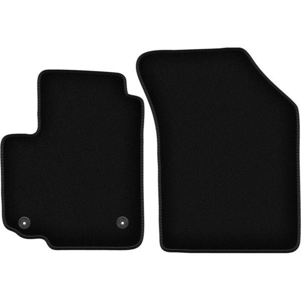 Wielganizator Tappetini Anteriori In Velluto Per Suzuki SX4 I (2006-2014, Hatchback) Neri, Set 2 Pz, Con Fissaggi-image