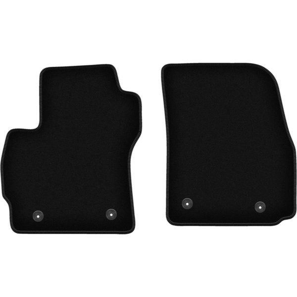 Wielganizator Tappetini Anteriori In Velluto Per Mazda Premacy Ii (2005-2010, Minivan) Neri, Set 2 Pz, Con Fissaggi-image