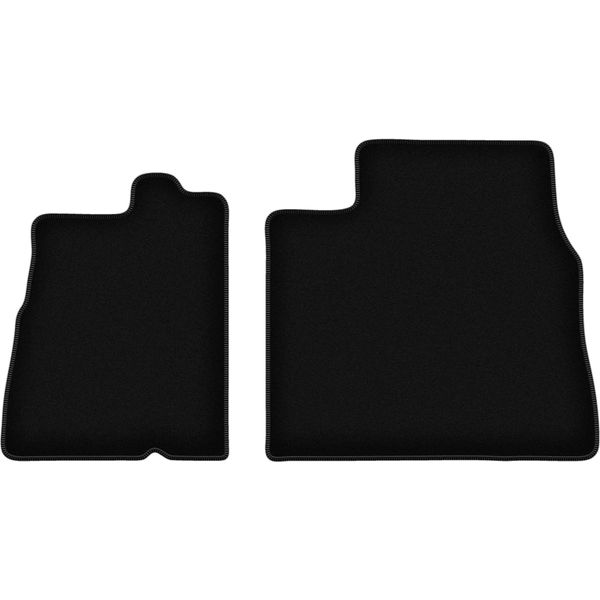 Wielganizator Tappetini Anteriori In Velluto Per Fiat Ducato Ii (1994-2006, Furgone) Neri, Set 2 Pz, Con Fissaggi-image