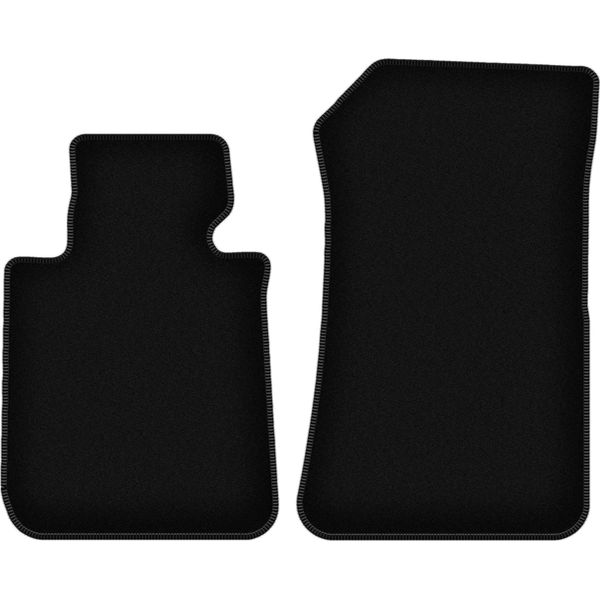 Wielganizator Tappetini Anteriori In Velluto Per Bmw 1 F21 (2011-2019, Hatchback) Neri, Set 2 Pz, Con Fissaggi-image