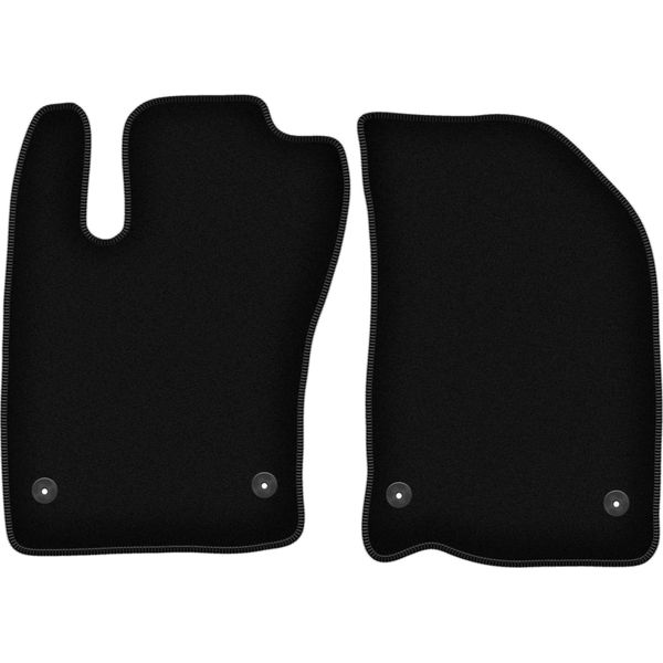 Wielganizator Tappetini Anteriori In Velluto Per Fiat Tipo Ii (2015-, Berlina) Neri, Set 2 Pz, Con Fissaggi-image