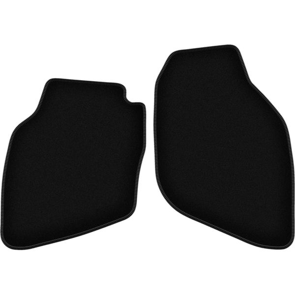 Wielganizator Tappetini Anteriori In Velluto Per Honda City Iv (2002-2008, Berlina) Neri, Set 2 Pz, Con Fissaggi-image