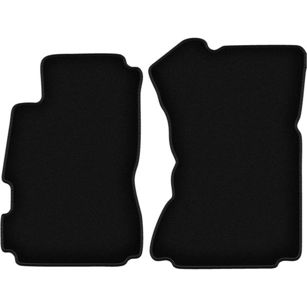 Wielganizator Tappetini Anteriori In Velluto Per Honda Legend Ii (1991-1996, Berlina) Neri, Set 2 Pz, Con Fissaggi-image