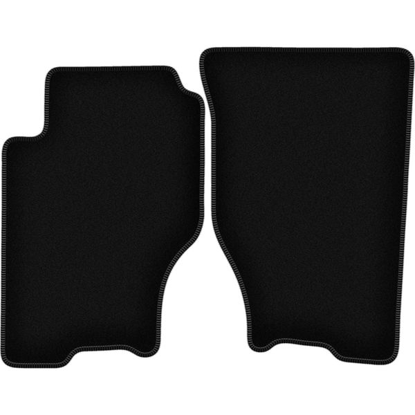 Wielganizator Tappetini Anteriori In Velluto Per Kia Sorento I (2003-2009, Suv) Neri, Set 2 Pz, Con Fissaggi-image