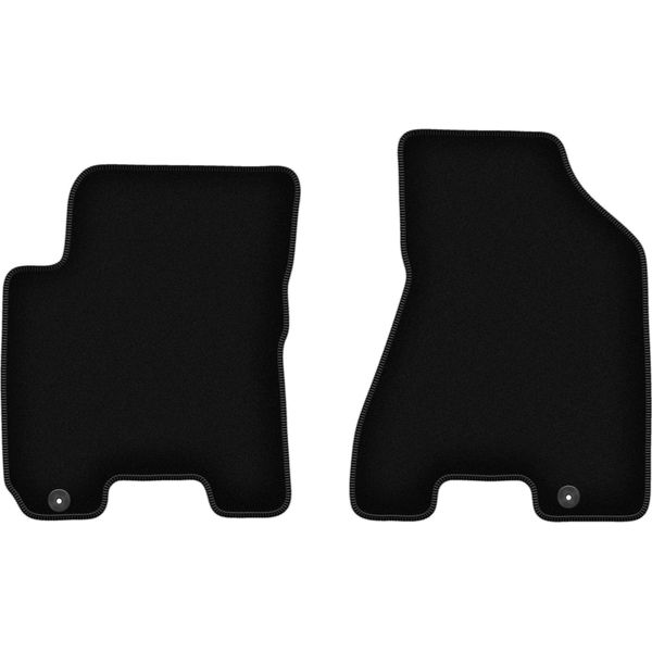 Wielganizator Tappetini Anteriori In Velluto Per Kia Sportage Ii (2004-2010, Suv) Neri, Set 2 Pz, Con Fissaggi-image