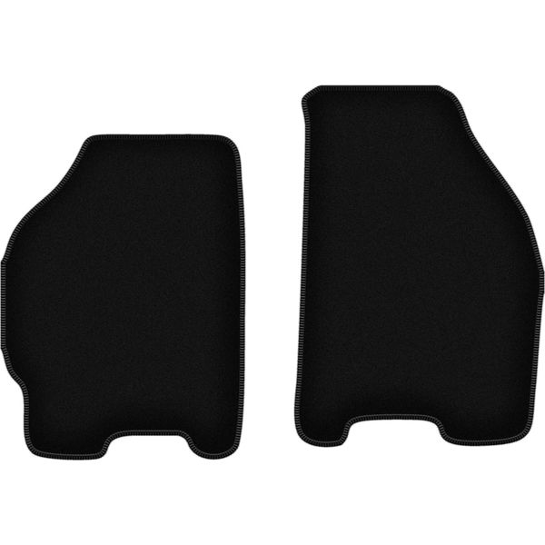 Wielganizator Tappetini Anteriori In Velluto Per Fiat Punto I (1992-1999, Hatchback) Neri, Set 2 Pz, Con Fissaggi-image
