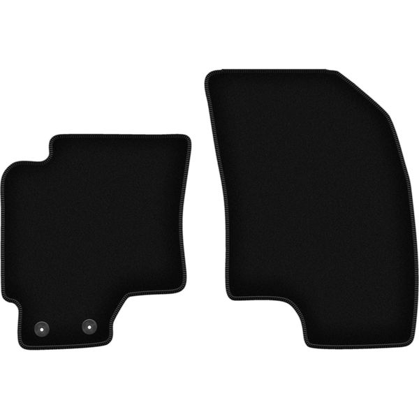 Wielganizator Tappetini Anteriori In Velluto Per Chevrolet Epica (2006-2012, Berlina) Neri, Set 2 Pz, Con Fissaggi-image