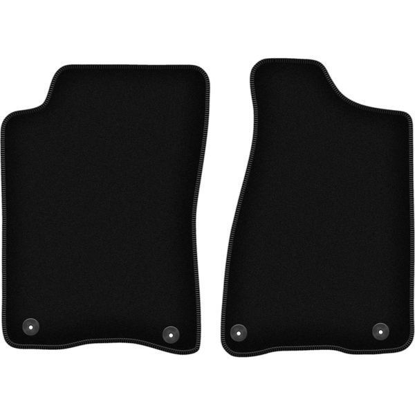 Wielganizator Tappetini Anteriori In Velluto Per Audi 80 B3 (1986-1991, Berlina) Neri, Set 2 Pz, Con Fissaggi-image