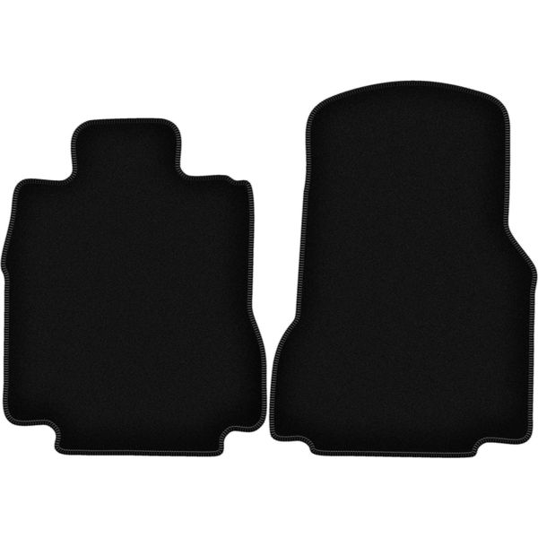 Wielganizator Tappetini Anteriori In Velluto Per Mercedes A W168 Family (2001-2005, Minivan) Neri, Set 2 Pz, Con Fissaggi-image