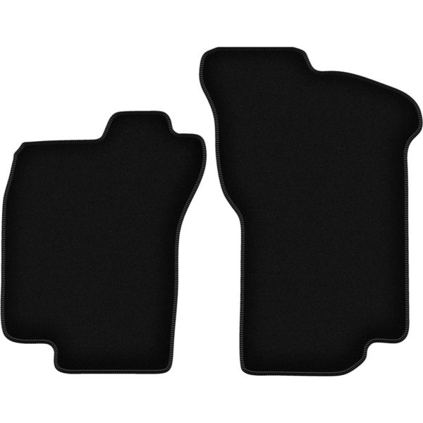 Wielganizator Tappetini Anteriori In Velluto Per Fiat Tipo I (1988-1995, Hatchback) Neri, Set 2 Pz, Con Fissaggi-image