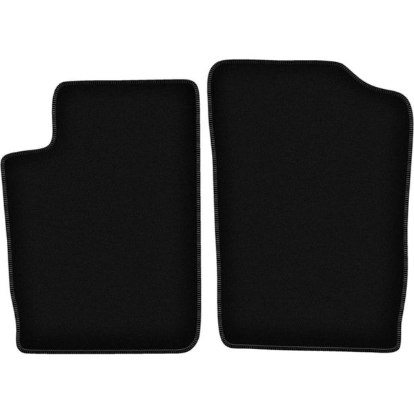 Wielganizator Tappetini Anteriori In Velluto Per Citroen Xsara (1997-2006, Station Wagon, Kombi, Hatchback) Neri, Set 2 Pz, Con Fissaggi-image