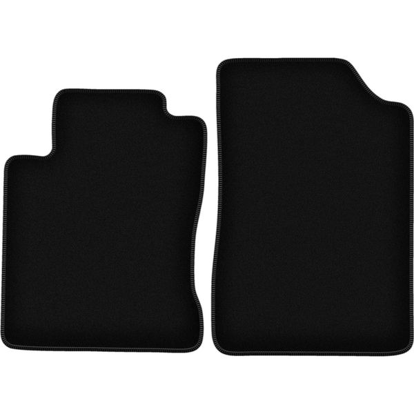 Wielganizator Tappetini Anteriori In Velluto Per Mazda MX-3 (1991-1998, Coupé) Neri, Set 2 Pz, Con Fissaggi-image