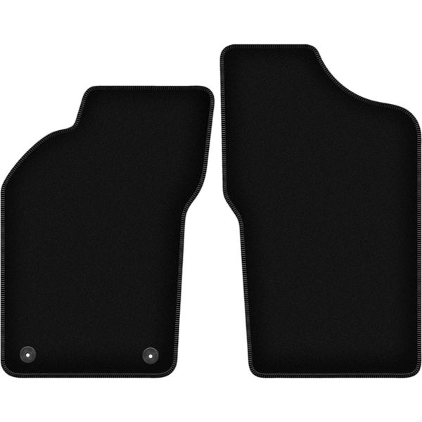 Wielganizator Tappetini Anteriori In Velluto Per Alfa Romeo 155 (1995-1999, Berlina) Neri, Set 2 Pz, Con Fissaggi-image