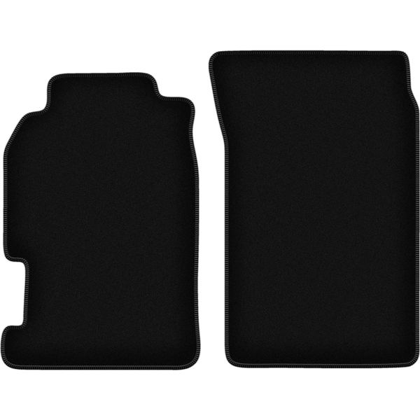 Wielganizator Tappetini Anteriori In Velluto Per Honda Prelude V (1996-2001, Coupé) Neri, Set 2 Pz, Con Fissaggi-image