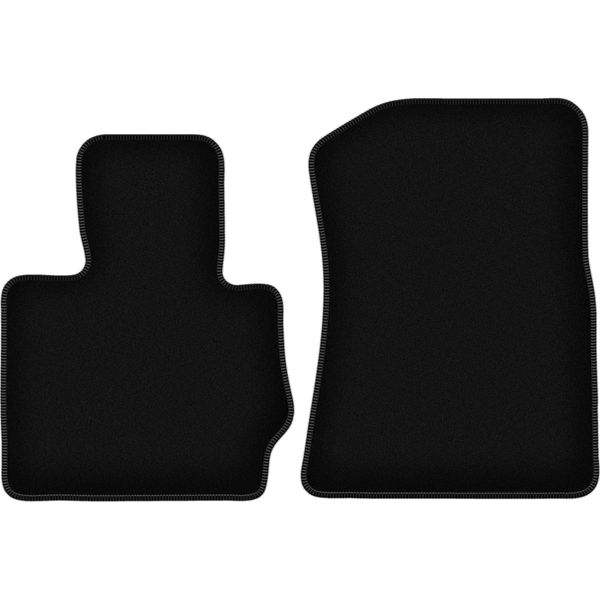 Wielganizator Tappetini Anteriori In Velluto Per Bmw X3 F25 (2010-2017, Suv) Neri, Set 2 Pz, Con Fissaggi-image
