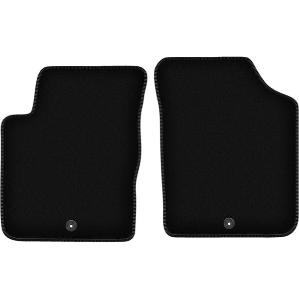 Wielganizator Tappetini Anteriori In Velluto Per Kia Picanto I (2003-2011, Hatchback) Neri, Set 2 Pz, Con Fissaggi-image