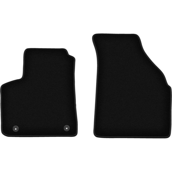 Wielganizator Tappetini Anteriori In Velluto Per Chevrolet Tacuma (2000-2011, Minivan) Neri, Set 2 Pz, Con Fissaggi-image