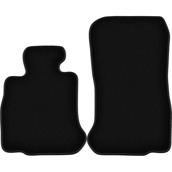 Wielganizator Tappetini Anteriori In Velluto Per Bmw 6 F13 (2011-2018, Coupé) Neri, Set 2 Pz, Con Fissaggi-image
