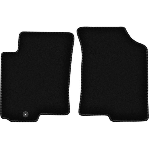 Wielganizator Tappetini Anteriori In Velluto Per Kia Cerato (2004-2008, Hatchback, Berlina) Neri, Set 2 Pz, Con Fissaggi-image