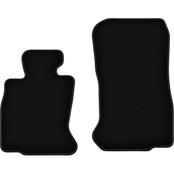 Wielganizator Tappetini Anteriori In Velluto Per Bmw 6 F06 (2012-2019, Gran Coupé) Neri, Set 2 Pz, Con Fissaggi-image