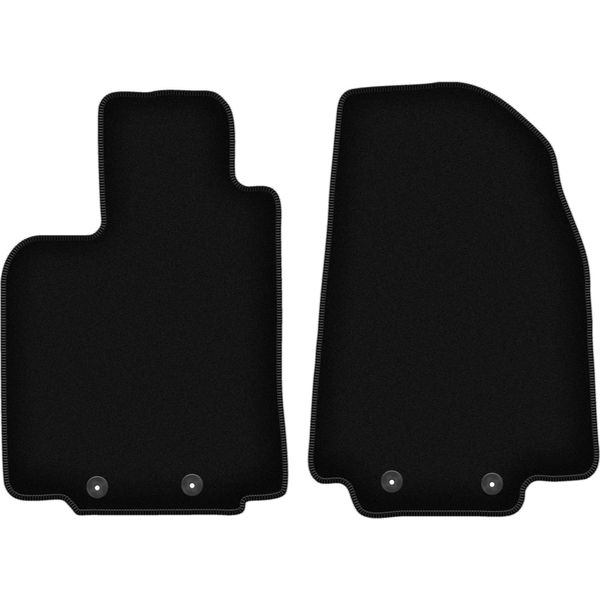 Wielganizator Tappetini Anteriori In Velluto Per Mazda CX-9 I (2006-2015, Suv) Neri, Set 2 Pz, Con Fissaggi-image