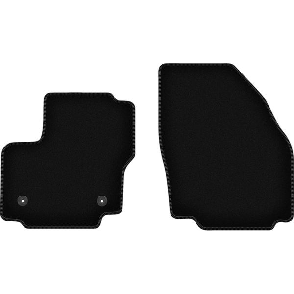 Wielganizator Tappetini Anteriori In Velluto Per Ford S-MAX MK1 (2012-2015, Minivan) Neri, Set 2 Pz, Con Fissaggi-image