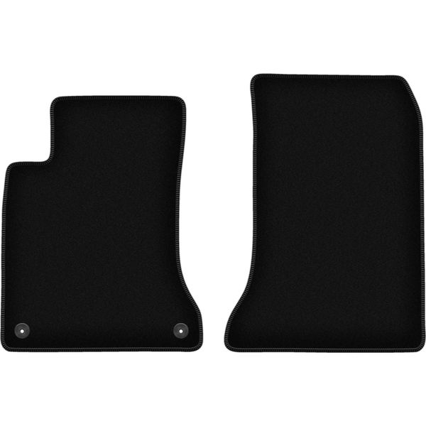 Wielganizator Tappetini Anteriori In Velluto Per Mercedes Cla X117 (2013-2019, Shooting Brake, Hatchback) Neri, Set 2 Pz, Con Fissaggi-image