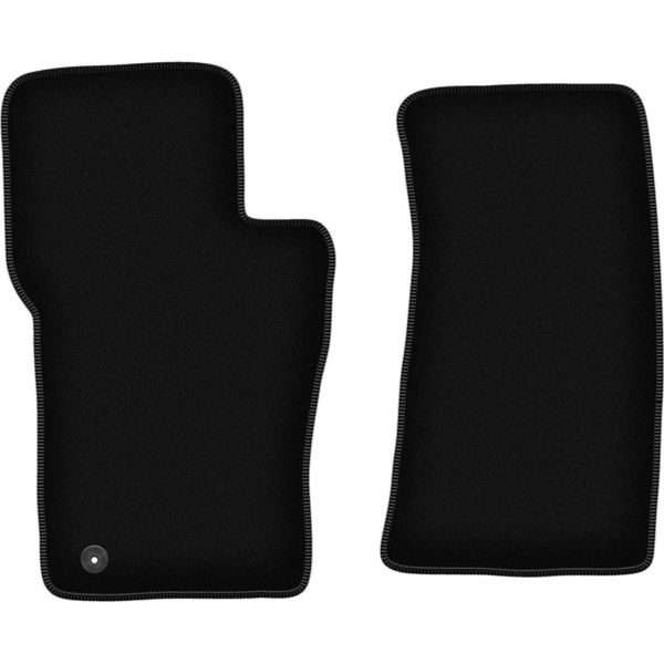 Wielganizator Tappetini Anteriori In Velluto Per Ford Explorer MK2 (1994-2000, Suv) Neri, Set 2 Pz, Con Fissaggi-image