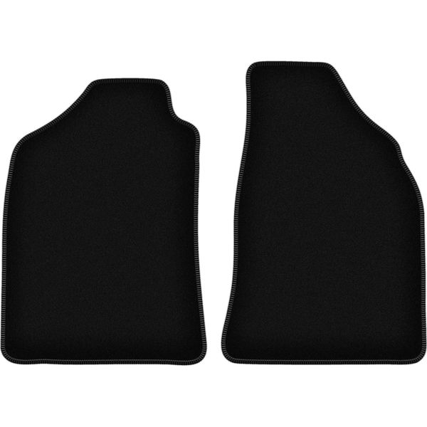 Wielganizator Tappetini Anteriori In Velluto Per Ford Ranger MK2 (2007-2012, Pickup) Neri, Set 2 Pz, Con Fissaggi-image