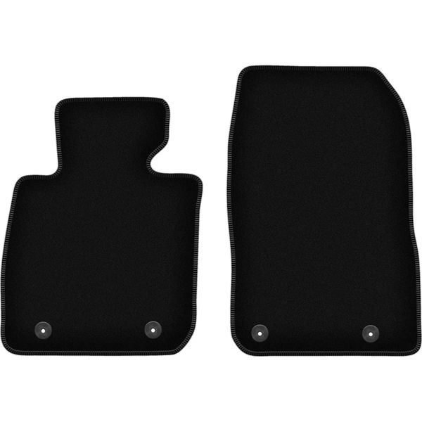 Wielganizator Tappetini Anteriori In Velluto Per Mazda CX-3 (2015-, Crossover) Neri, Set 2 Pz, Con Fissaggi-image