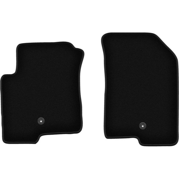 Wielganizator Tappetini Anteriori In Velluto Per Dodge Caliber (2006-2011, Hatchback) Neri, Set 2 Pz, Con Fissaggi-image