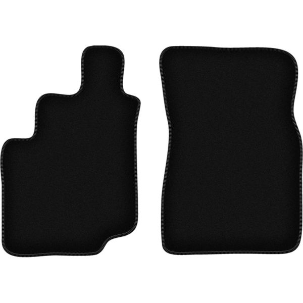 Wielganizator Tappetini Anteriori In Velluto Per Ssangyong Musso (1993-2005, Suv) Neri, Set 2 Pz, Con Fissaggi-image