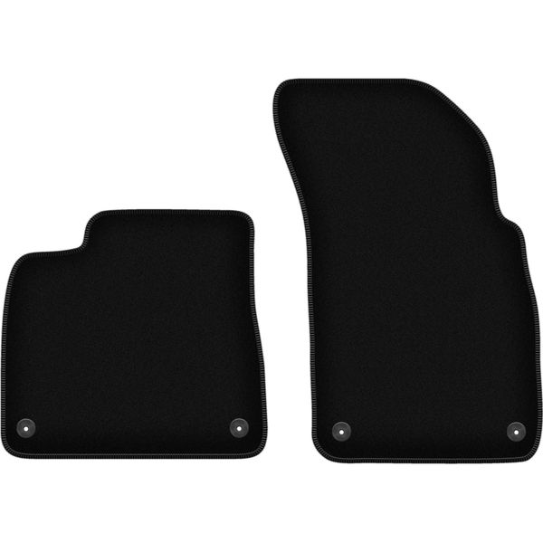 Wielganizator Tappetini Anteriori In Velluto Per Audi Q7 Ii (2016-, Suv) Neri, Set 2 Pz, Con Fissaggi-image