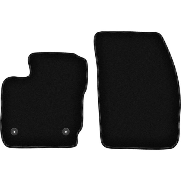 Wielganizator Tappetini Anteriori In Velluto Per Ford Tourneo Courier (2014-, Furgoncino) Neri, Set 2 Pz, Con Fissaggi-image