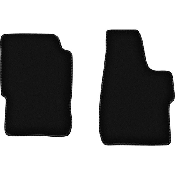Wielganizator Tappetini Anteriori In Velluto Per Opel Monterey (1991-1999, Suv) Neri, Set 2 Pz, Con Fissaggi-image