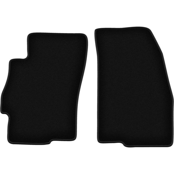 Wielganizator Tappetini Anteriori In Velluto Per Fiat Linea (2009-2015, Berlina) Neri, Set 2 Pz, Con Fissaggi-image