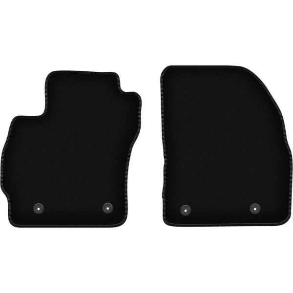 Wielganizator Tappetini Anteriori In Velluto Per Mazda 5 Ii (2010-, Minivan) Neri, Set 2 Pz, Con Fissaggi-image