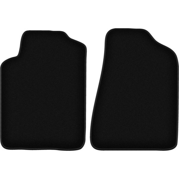 Wielganizator Tappetini Anteriori In Velluto Per Chrysler Stratus (1995-2001, Berlina) Neri, Set 2 Pz, Con Fissaggi-image