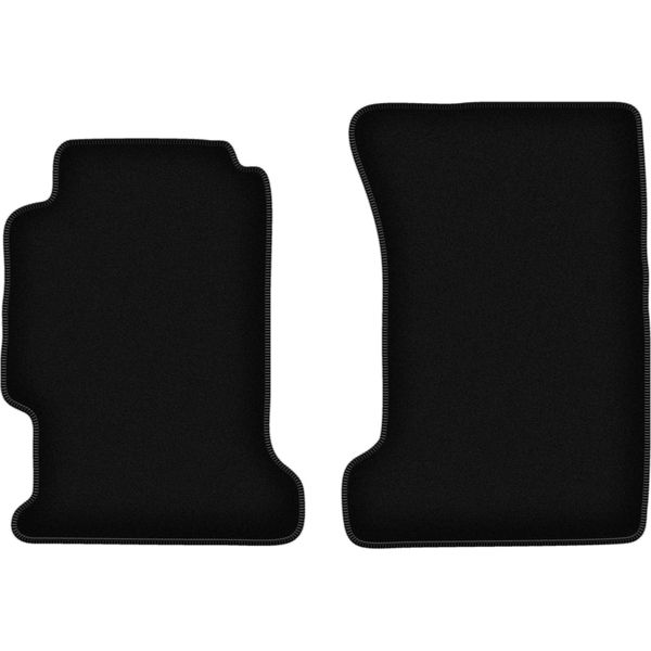Wielganizator Tappetini Anteriori In Velluto Per Honda Accord V (1993-1997, Station Wagon, Berlina) Neri, Set 2 Pz, Con Fissaggi-image